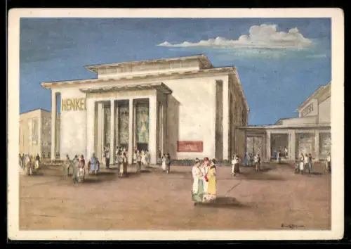 AK Düsseldorf, Grosse Reichs-Ausstellung 1937, Das Henkel-Haus