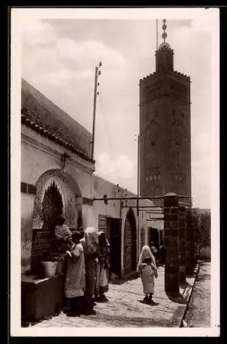 AK Casablanca, Nouvelle Médina, Fontaine et Mosquée