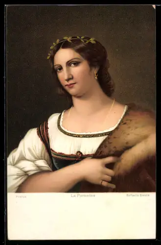 Künstler-AK Stengel & Co. Nr. 29835, Raffaello Santi: Damenbildnis gen.