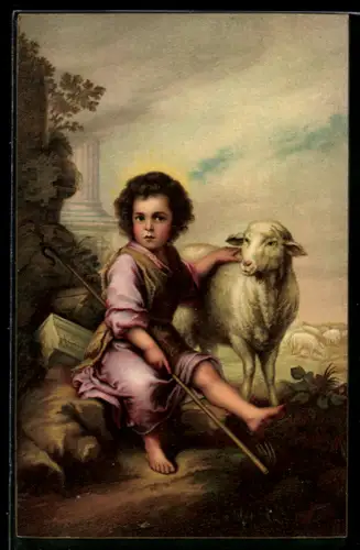 Künstler-AK Stengel & Co. Nr.29037: El divino Pastor