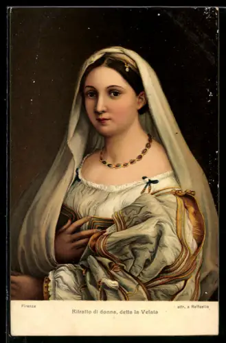 Künstler-AK Stengel & Co.: Ritratto di donna, detta la Velata