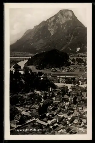AK Kufstein, Fliegeraufnahme des Ortes