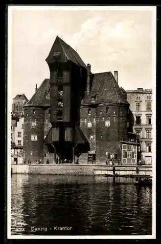 AK Danzig, Blick auf das Krantor