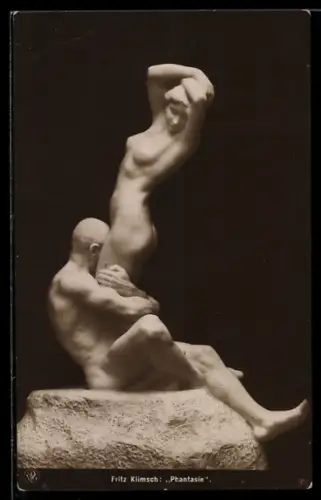 AK Skulptur Phantasie von Fritz Klimsch