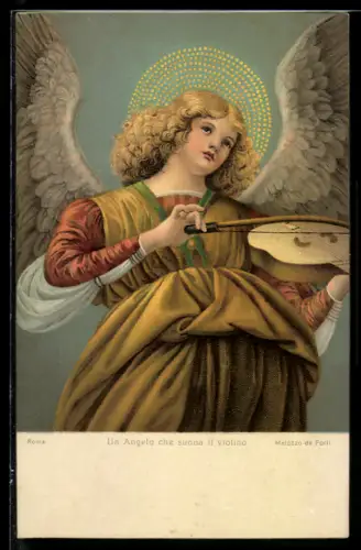 Künstler-AK Stengel & Co. Nr. 29809: Roma, Un Angelo che suona il violino