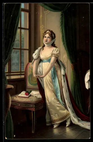 Künstler-AK Stengel & Co. Nr. 29973: Königin Luise von Preussen auf der Flucht nach Memel von Lotzmann