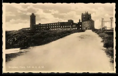 AK Brocken /Harz, Brockenhotel, Aussichtsturm