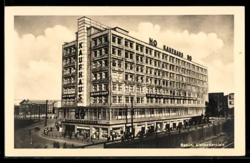 AK Berlin, Alexanderplatz, HO Kaufhaus
