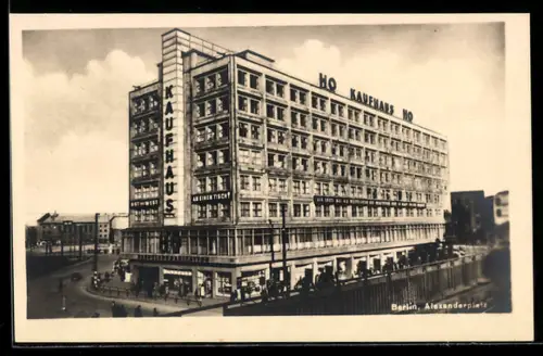 AK Berlin, Alexanderplatz, HO Kaufhaus