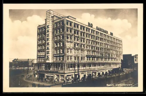 AK Berlin, Alexanderplatz, HO Kaufhaus