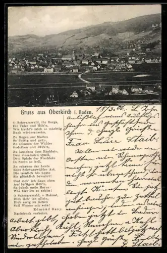AK Oberkirch i. Baden, Panoramaansicht des Ortes