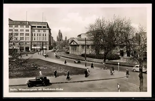AK Berlin, Wittenbergplatz, Gedächtnis-Kirche