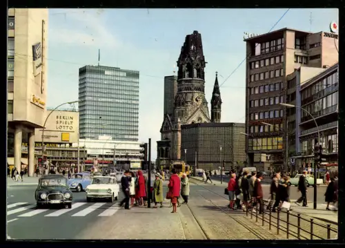 AK Berlin-Charlottenburg, Kaiser-Wilhelm-Gedächtniskirche, Europa-Center