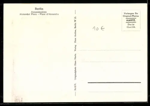 AK Berlin, Alexanderplatz mit Strassenbahnen