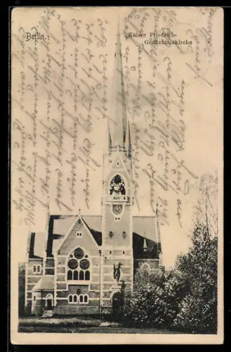 AK Berlin-Tiergarten, Kaiser-Friedrich-Gedächtniskirche