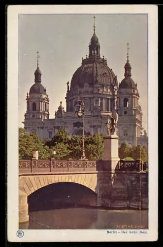 AK Berlin, Der neue Dom, Brücke