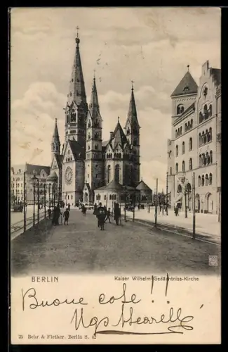 AK Berlin-Charlottenburg, Kaiser Wilhelm-Gedächtnis-Kirche