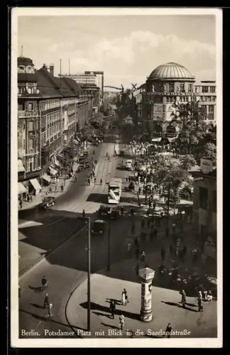 AK Berlin, Potsdamer Platz, Blick in die Saarlandstrasse
