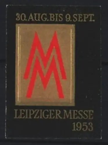 Reklamemarke Leipzig, Leipziger Messe 1953, Messe-Emblem