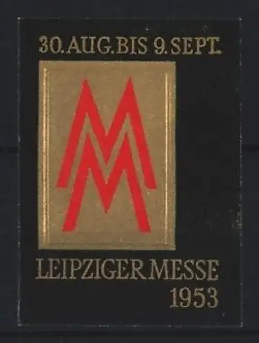 Reklamemarke Leipzig, Leipziger Messe 1953, Messe-Emblem
