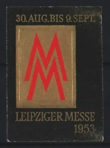 Reklamemarke Leipzig, Leipziger Messe 1953, Messe-Emblem