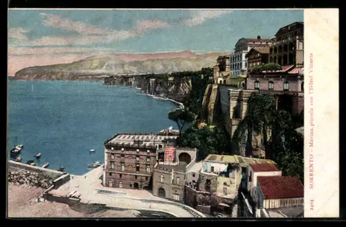 AK Sorrento, Marina Piccola con l`Hotel Vittoria