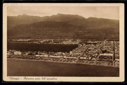 AK Viareggio, Panorama preso dall`aeroplano