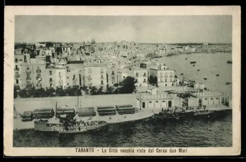 AK Taranto, La Città Vecchia vista dal Corso due Mari
