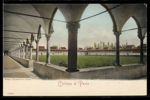 AK Certosa di Pavia, Gran Chiostro e Celle