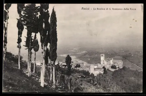 AK Assisi, La Basilica di S. Francesco dalla Rocca