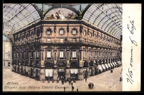 AK Milano, Ottagono della Galleria Vittorio Emanuele