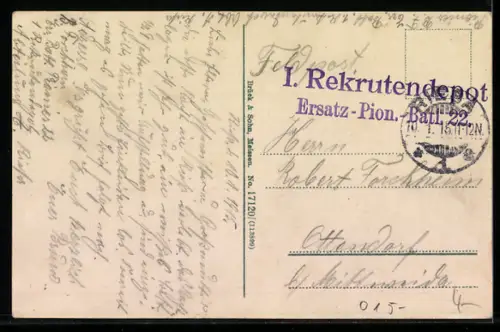 AK Riesa a. Elbe, Kaiser-Wilhelm-Platz