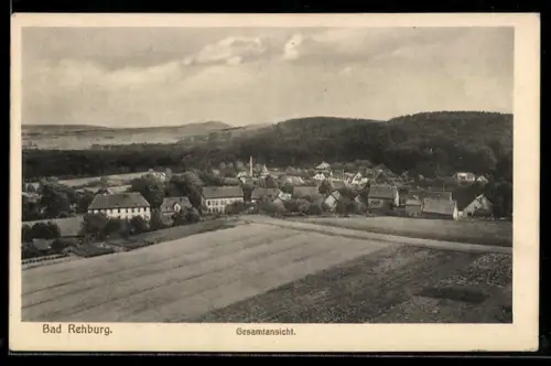 AK Bad Rehburg, Gesamtansicht mit Umgebung