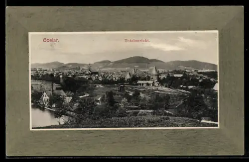AK Goslar, Totalansicht, Rahmen
