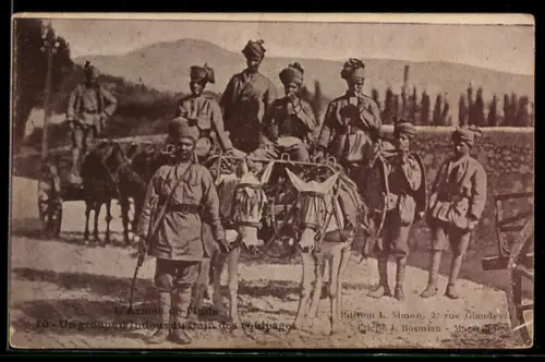 AK Indie, L`Armée de l`Inde, un groupe d`Indous du train des équipages