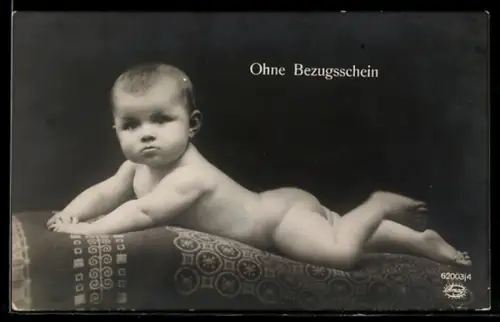 AK Kleinkind ohne Bezugsschein, Kriegsnot