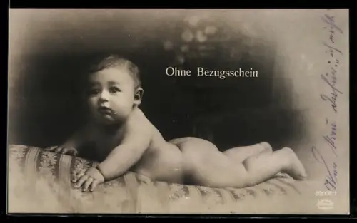 AK Kleinkind ohne Bezugsschein, Kriegsnot