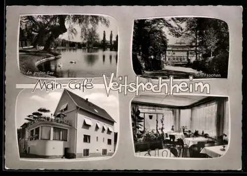 AK Veitshöchheim bei Würzburg, Main-Café, Bes. Hans Gerhard