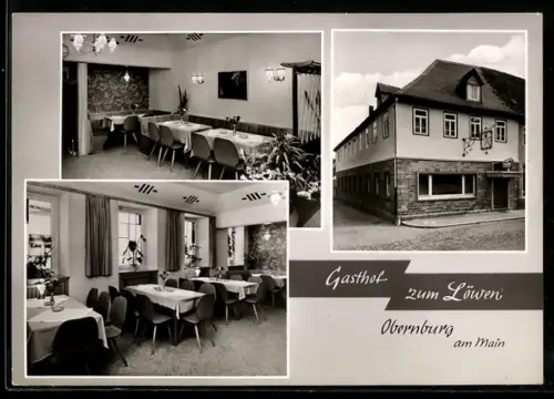 AK Obernburg am Main, Gasthaus zum Löwen, Inh. Anton Gutmann