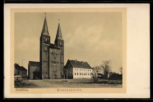 AK Jerichow, Blick zur Klosterkirche