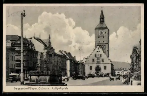 AK Deggendorf /Bayer. Ostmark, Luitpoldplatz
