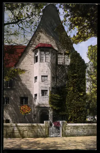 AK Jena, Nördlicher Giebel a. d. Ostseite der Universität