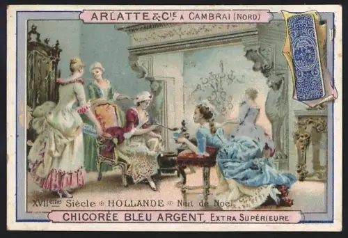 Sammelbild Cambrai, Chicoree Arlatte, Nuit de Noel, Hollande