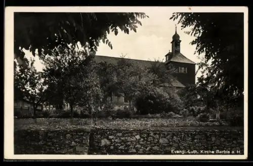 AK Barbis a. H., Ansicht der Evangelisch-lutherischen Kirche