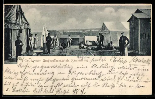 AK Hammelburg, Truppenübungsplatz, Zeltlager, Soldaten