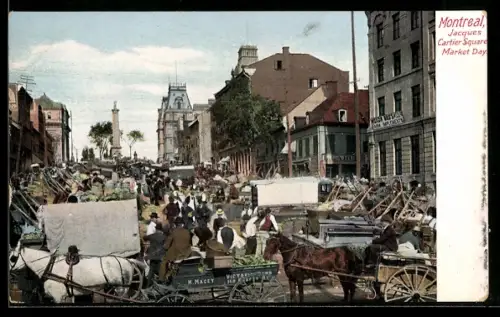 AK Montreal, Jacques Cartier Square, Market Day