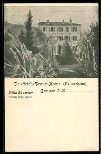 AK Cannes /A. M., Friedrich-Franz-Home, Kellnerheim