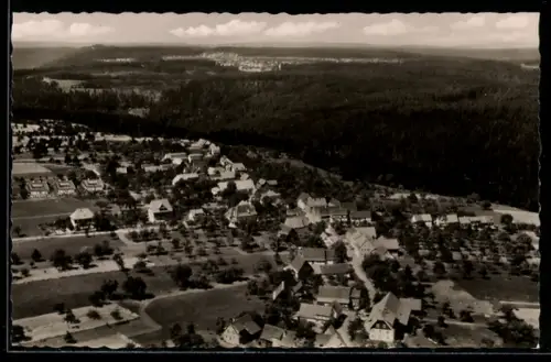 AK Monakam b. Calw, Ortsansicht aus der Luft