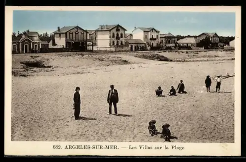 AK Argeles-sur-Mer, Les Villas sur la Plage