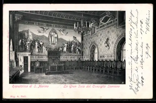 AK S. Marino, La Gran Sala del Consiglio Sovrano